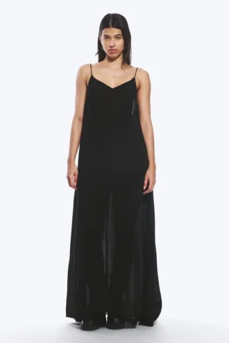 Flowy Maxi Dress – Black