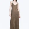 Flowy Maxi Dress – Brown Flowy Maxi Dress – Brown