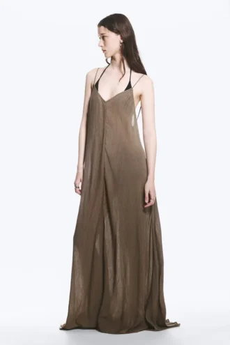 Flowy Maxi Dress – Brown