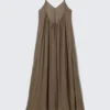 Flowy Maxi Dress – Brown Flowy Maxi Dress – Brown