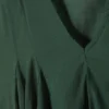 Flowy V-Neck Mini Dress – Dark Green Flowy V-Neck Mini Dress – Dark Green