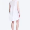 Flowy V-Neck Mini Dress – White Flowy V-Neck Mini Dress – White