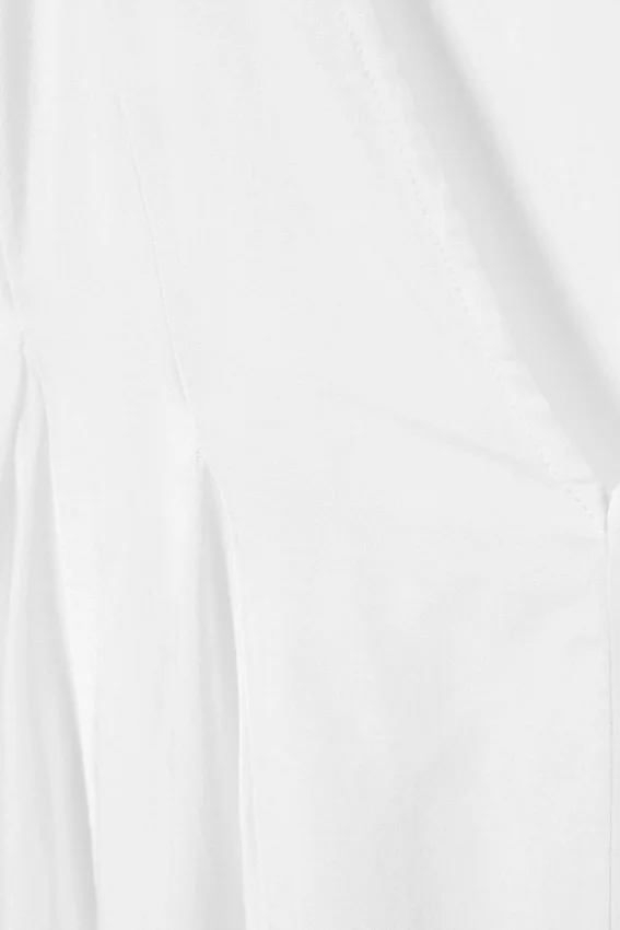 Flowy V-Neck Mini Dress – White Flowy V-Neck Mini Dress – White