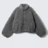 Fluffy Fleece Jacket – Dusty Grey Fluffy Fleece Jacket – Dusty Grey