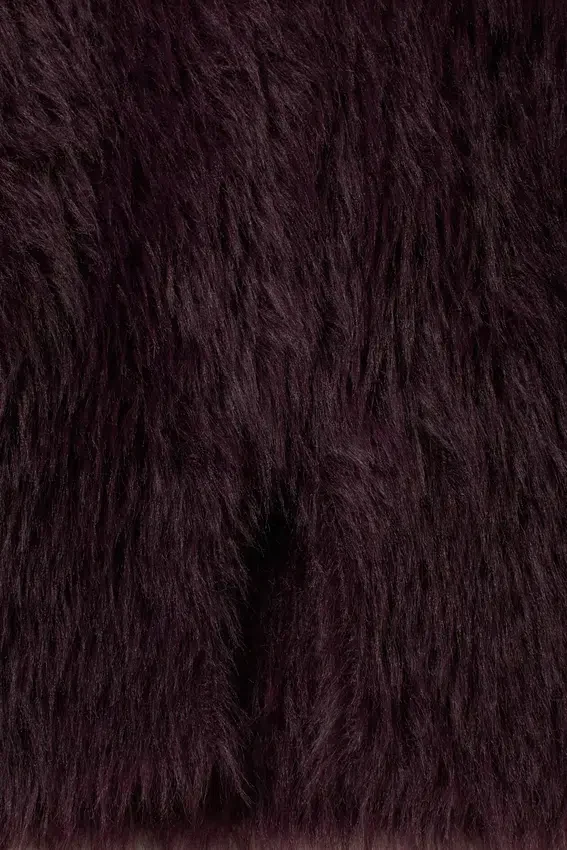 Fluffy Knitted Sweater – Dark Plum Fluffy Knitted Sweater – Dark Plum