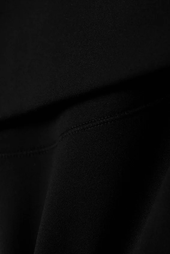 Folded Waist Flared Yoga Tights – Black Folded Waist Flared Yoga Tights – Black
