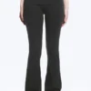 Folded Waist Flared Yoga Tights – Dark Grey Folded Waist Flared Yoga Tights – Dark Grey