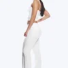 Folded Waist Flared Yoga Tights – White Folded Waist Flared Yoga Tights – White