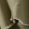 Frayed Asymmetric Mini Twill Skirt – Khaki Green Frayed Asymmetric Mini Twill Skirt – Khaki Green