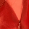 Frayed Asymmetric Mini Twill Skirt – Light Red Frayed Asymmetric Mini Twill Skirt – Light Red