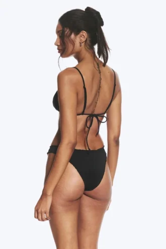 Frill Bikini Bottoms – Black