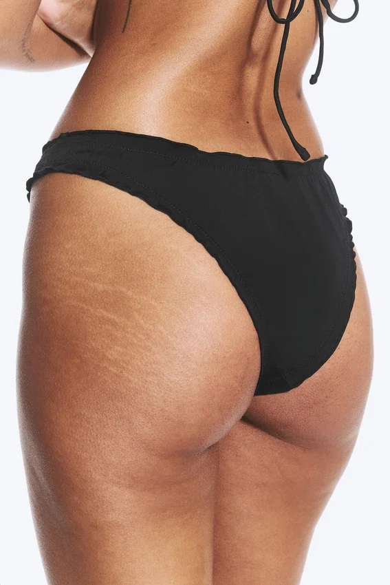 Frill Bikini Bottoms – Black Frill Bikini Bottoms – Black