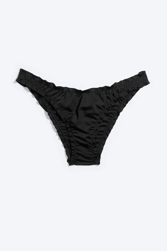 Frill Bikini Bottoms – Black Frill Bikini Bottoms – Black