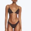 Frill Bikini Bottoms – Dark Red