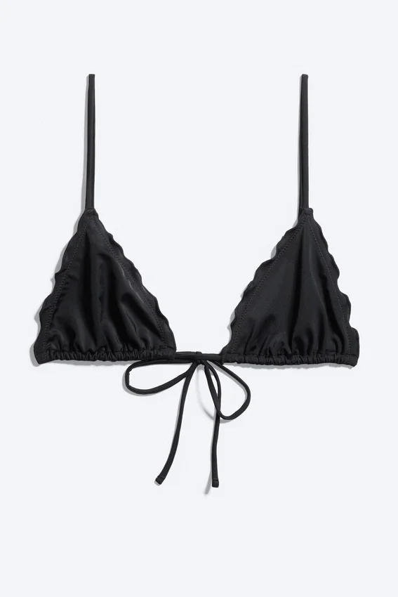 Frill Bikini Top – Black Frill Bikini Top – Black