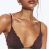 Frill Bikini Top – Dark Red Frill Bikini Top – Dark Red