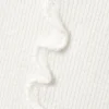 Frill-Edge Ribbed Knitted Top – White Frill-Edge Ribbed Knitted Top – White