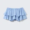 Frilled Mini Skirt – Light Blue Frilled Mini Skirt – Light Blue