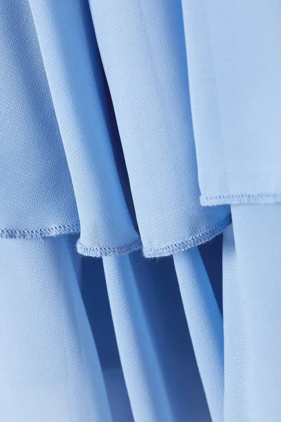 Frilled Mini Skirt – Light Blue Frilled Mini Skirt – Light Blue