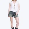 Frilled Tie-Front Top – White Frilled Tie-Front Top – White