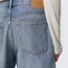 Galaxy Mid Rise Loose Denim Shorts – Blue Horses – Medium Blue Galaxy Mid Rise Loose Denim Shorts – Blue Horses – Medium Blue