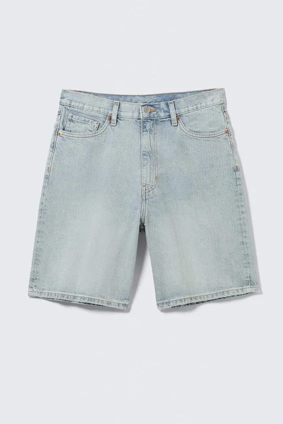 Galaxy Mid Rise Loose Denim Shorts – Dream Blue – Light Blue Galaxy Mid Rise Loose Denim Shorts – Dream Blue – Light Blue