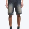 Galaxy Mid Rise Loose Denim Shorts – Laser Blue – Medium Blue Galaxy Mid Rise Loose Denim Shorts – Laser Blue – Medium Blue