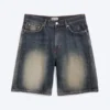 Galaxy Mid Rise Loose Denim Shorts – Laser Blue – Medium Blue Galaxy Mid Rise Loose Denim Shorts – Laser Blue – Medium Blue