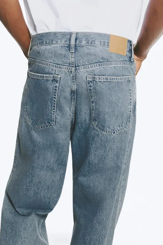 Galaxy Mid Rise Loose Straight Jeans – 2000 Blue – Medium Blue Galaxy Mid Rise Loose Straight Jeans – 2000 Blue – Medium Blue