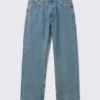 Galaxy Mid Rise Loose Straight Jeans – 2000 Blue – Medium Blue Galaxy Mid Rise Loose Straight Jeans – 2000 Blue – Medium Blue