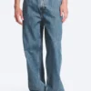 Galaxy Mid Rise Loose Straight Jeans – 90S Blue – Medium Blue