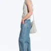 Galaxy Mid Rise Loose Straight Jeans – 90S Blue – Medium Blue