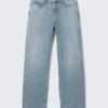 Galaxy Mid Rise Loose Straight Jeans – Blue Fade – Medium Blue Galaxy Mid Rise Loose Straight Jeans – Blue Fade – Medium Blue