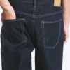 Galaxy Mid Rise Loose Straight Jeans – Blue Rinse – Dark Blue Galaxy Mid Rise Loose Straight Jeans – Blue Rinse – Dark Blue