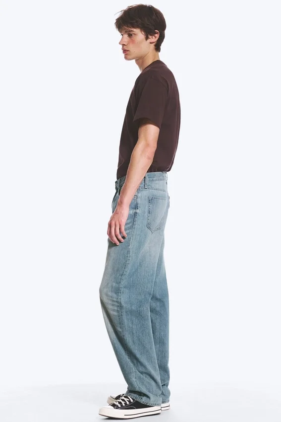Galaxy Mid Rise Loose Straight Jeans – Gloria Blue – Medium Blue Galaxy Mid Rise Loose Straight Jeans – Gloria Blue – Medium Blue