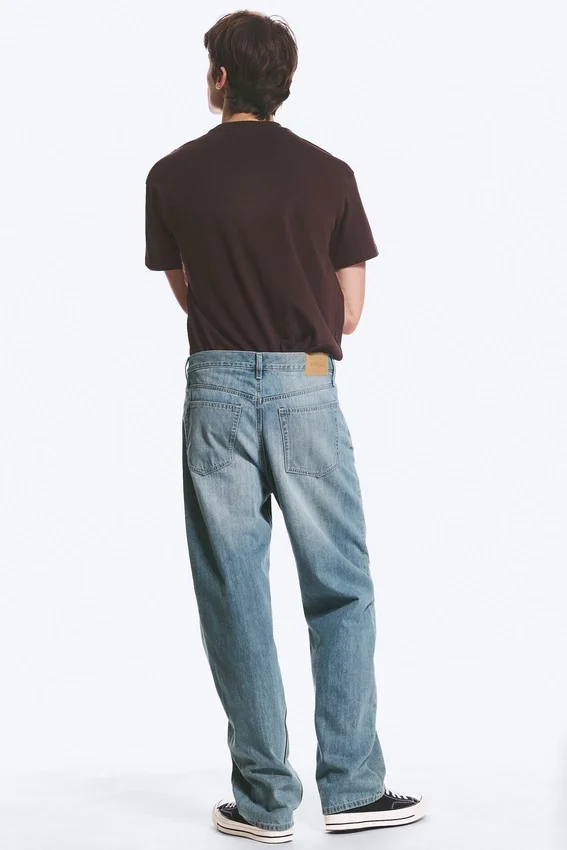 Galaxy Mid Rise Loose Straight Jeans – Gloria Blue – Medium Blue Galaxy Mid Rise Loose Straight Jeans – Gloria Blue – Medium Blue