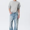 Galaxy Mid Rise Loose Straight Jeans – Kimberley Blue – Light Blue Galaxy Mid Rise Loose Straight Jeans – Kimberley Blue – Light Blue