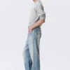 Galaxy Mid Rise Loose Straight Jeans – Kimberley Blue – Light Blue Galaxy Mid Rise Loose Straight Jeans – Kimberley Blue – Light Blue