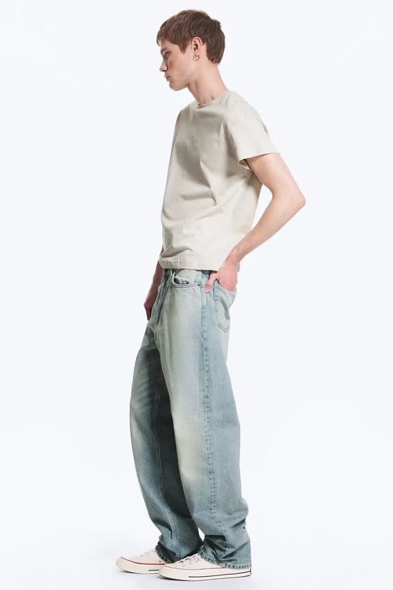 Galaxy Mid Rise Loose Straight Jeans – Port Blue – Light Blue Galaxy Mid Rise Loose Straight Jeans – Port Blue – Light Blue