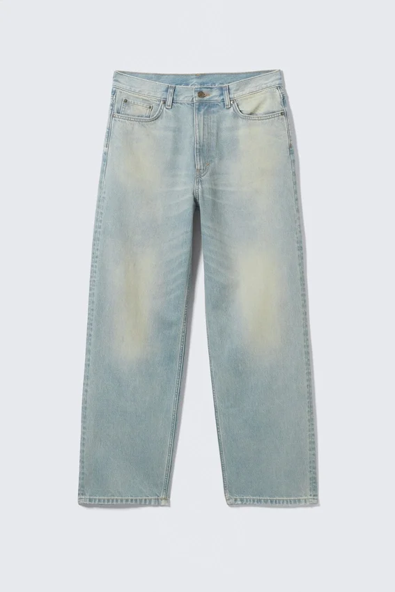 Galaxy Mid Rise Loose Straight Jeans – Port Blue – Light Blue Galaxy Mid Rise Loose Straight Jeans – Port Blue – Light Blue