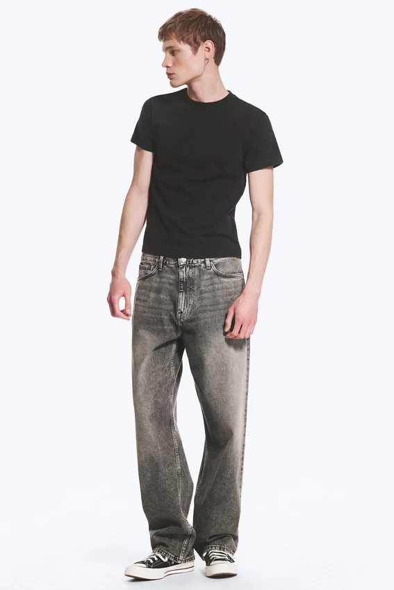 Galaxy Mid Rise Loose Straight Jeans – Redondo Black – Black Galaxy Mid Rise Loose Straight Jeans – Redondo Black – Black