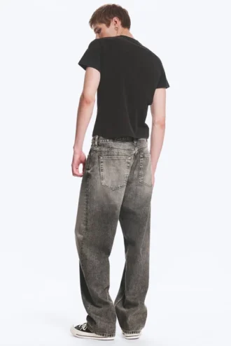 Galaxy Mid Rise Loose Straight Jeans – Redondo Black – Black