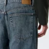Galaxy Mid Rise Loose Straight Jeans – Second Blue – Blue Galaxy Mid Rise Loose Straight Jeans – Second Blue – Blue