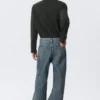 Galaxy Mid Rise Loose Straight Jeans – Second Blue – Blue Galaxy Mid Rise Loose Straight Jeans – Second Blue – Blue
