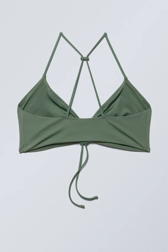 Gathered Bikini Top – Sage Green Gathered Bikini Top – Sage Green