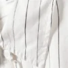 Gathered Cotton Shirt – White Gathered Cotton Shirt – White