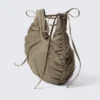 Gathered Crossbody Bag – Dark Beige Gathered Crossbody Bag – Dark Beige