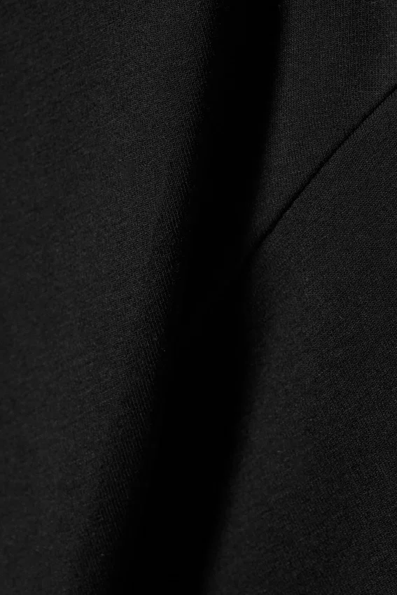 Gathered Short-Sleeved Maxi Dress – Black Gathered Short-Sleeved Maxi Dress – Black