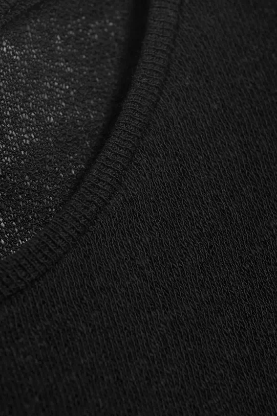 Gathered Tank Top – Black Gathered Tank Top – Black