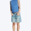 Gathered Tank Top – Blue Gathered Tank Top – Blue